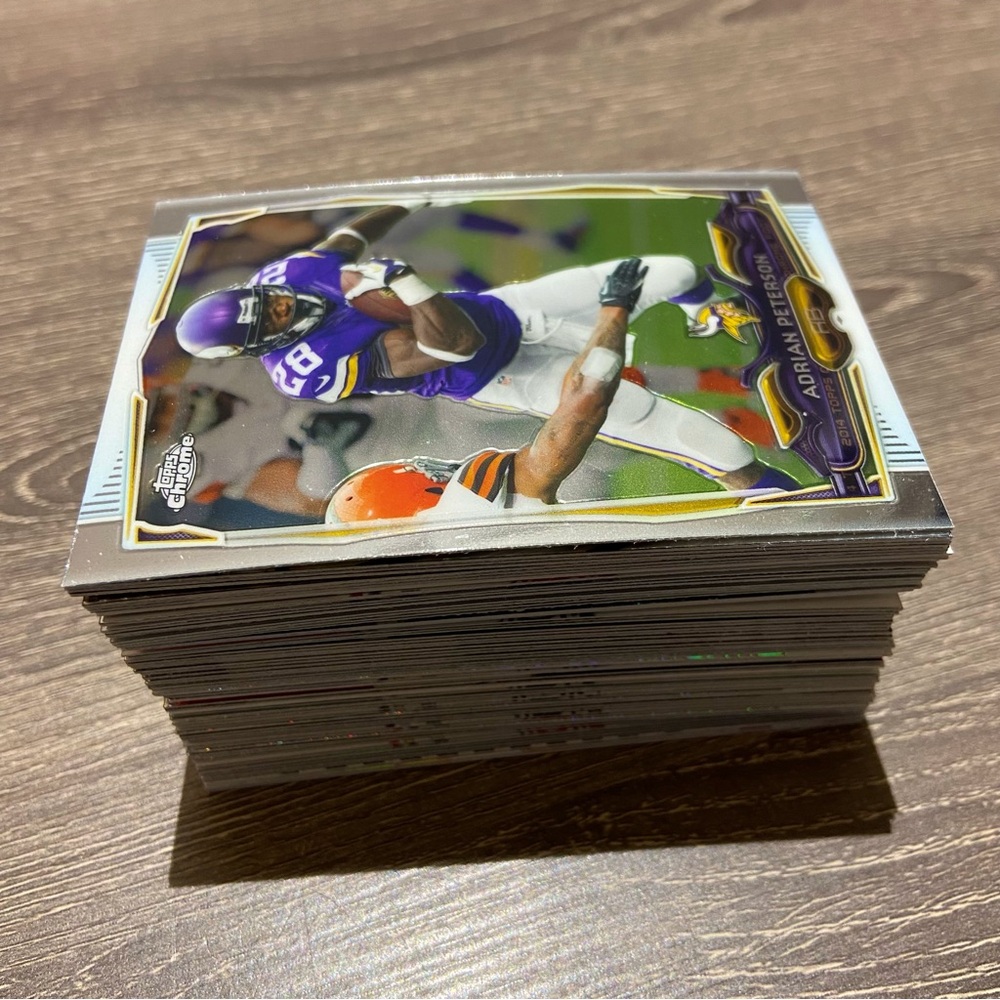 MIXED FOOTBALL CARD LOT OF 64ea Topps Prizm Select Donruss Contenders